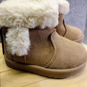 Wonder Nation Baby Girl Faux Fur/Faux Suede Faux Shearling Toddler Boots Size 3
